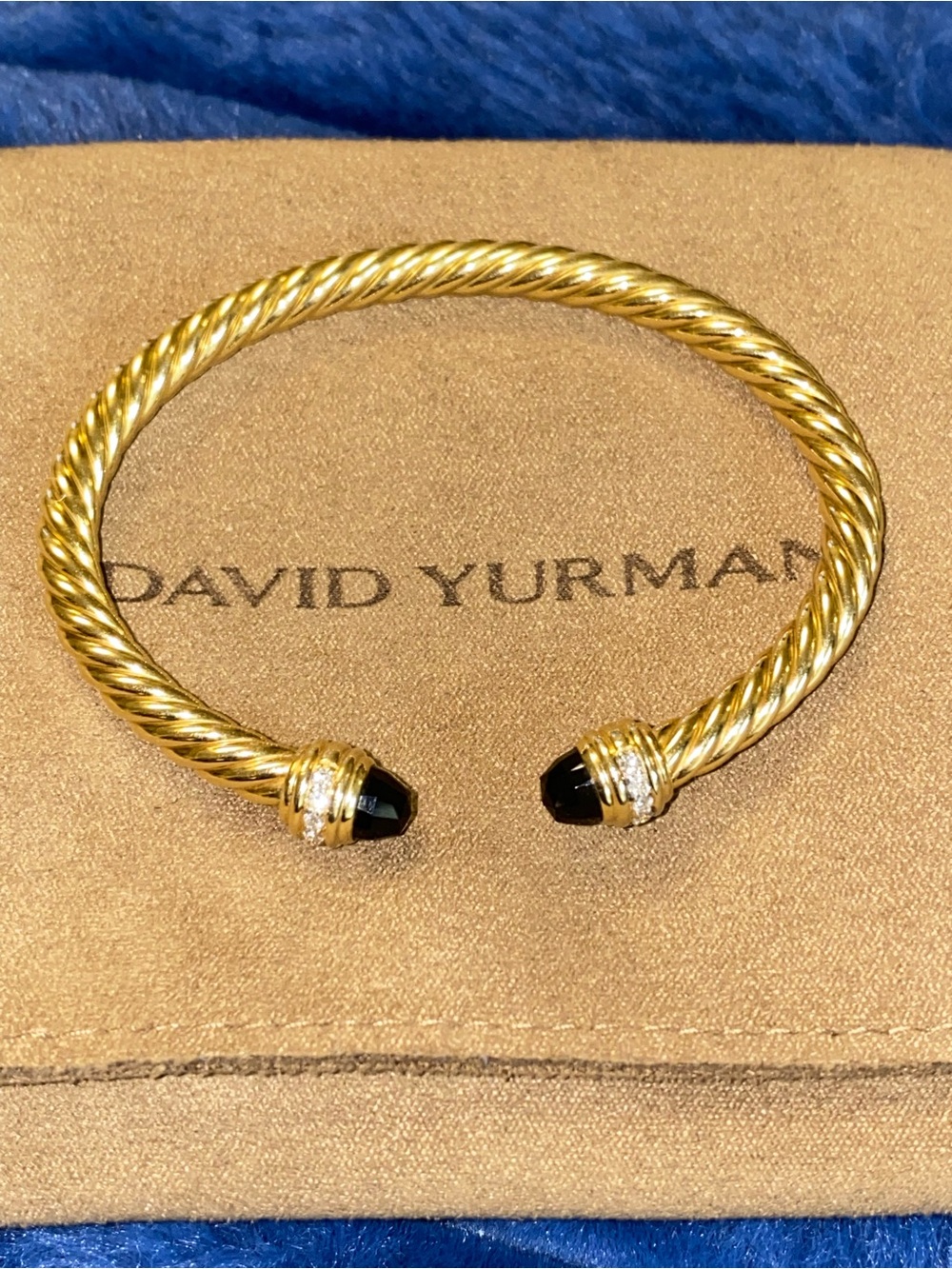 DAVID YURMAN CLASSIC CABLESPIRA® BRACELET 18K Yellow Gold with Diamonds